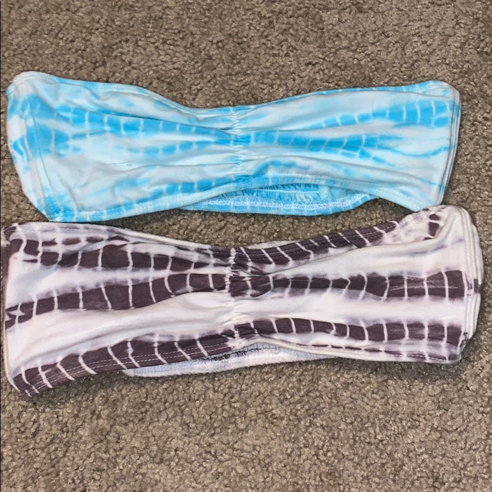 Tie dye bandeaus
